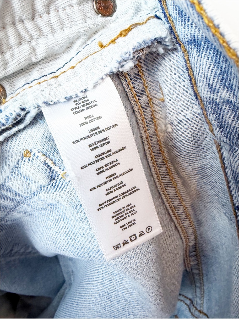Re/Done x Levi's | High Rise Distressed Vintage Jeans - Picture 9 of 10